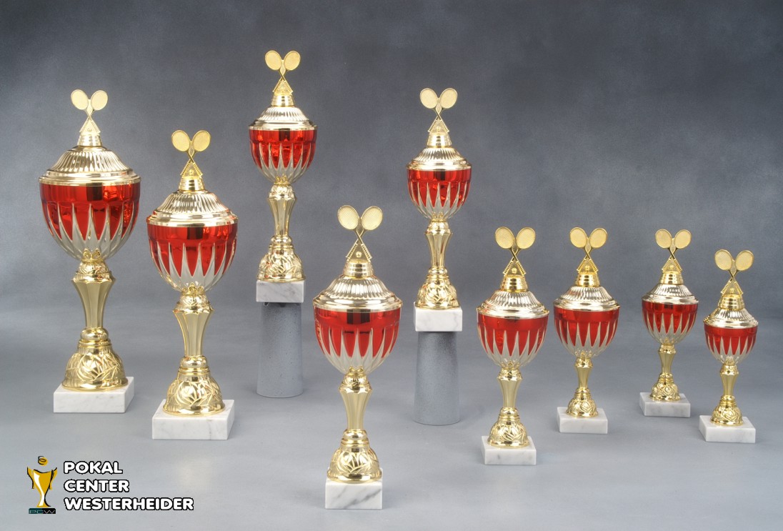 Tennis Pokal 'MIRA' mit Figur