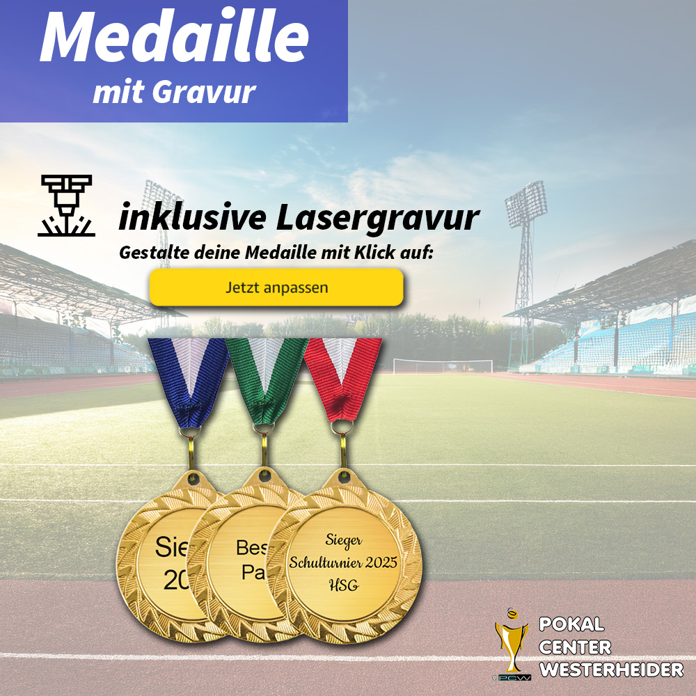 Medaille mit Gravur