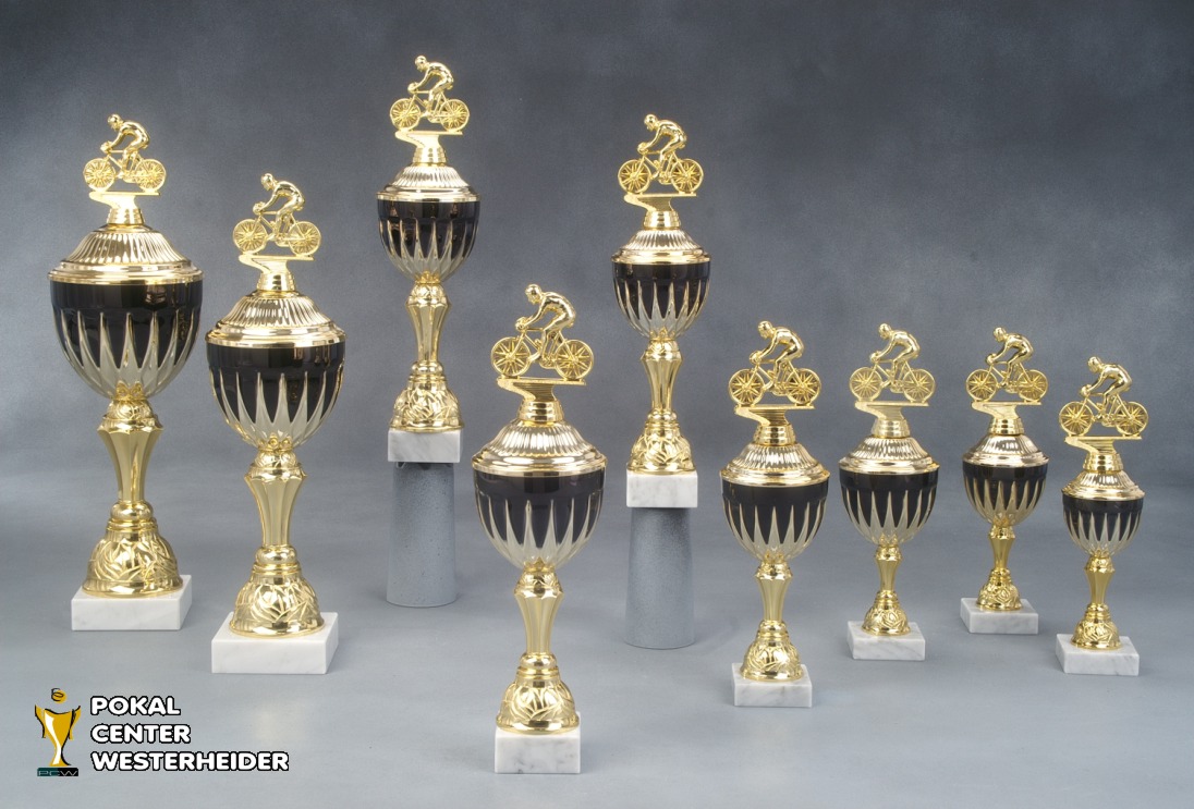 Radsport Pokal 'COLOMBO' mit Figur