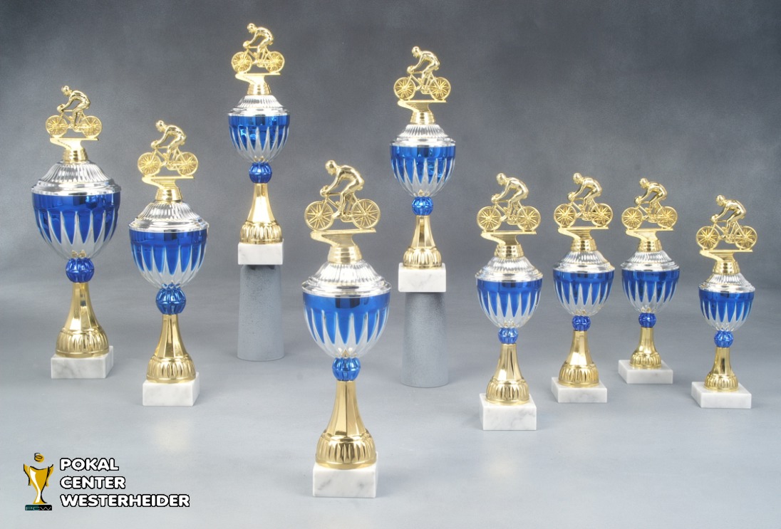 Radsport Pokal 'CHICAGO' mit Figur
