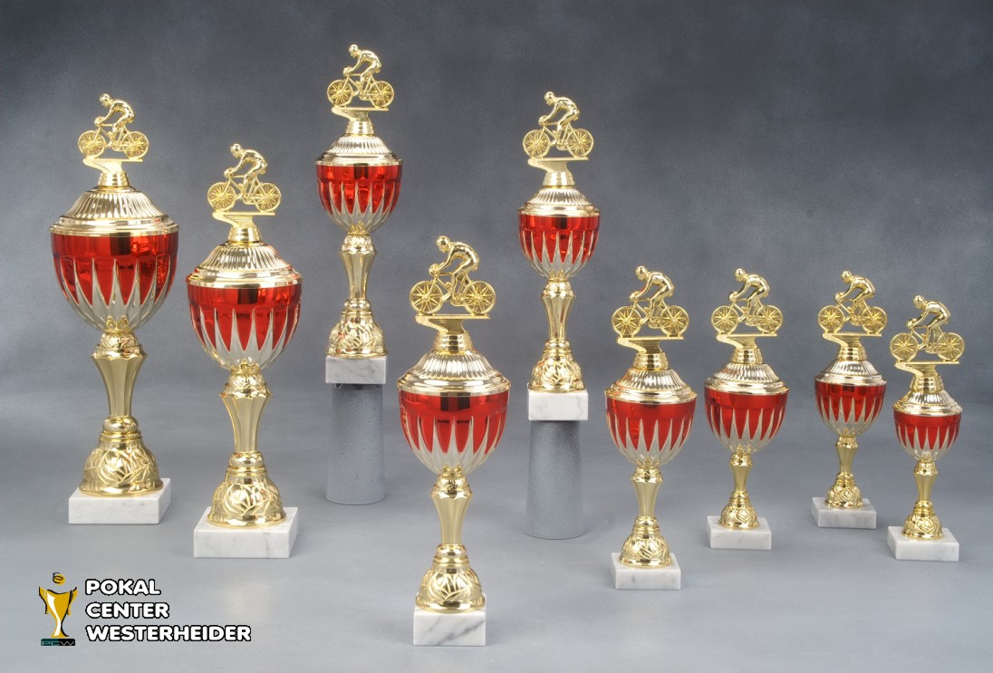 Radsport Pokal 'MIRA' mit Figur